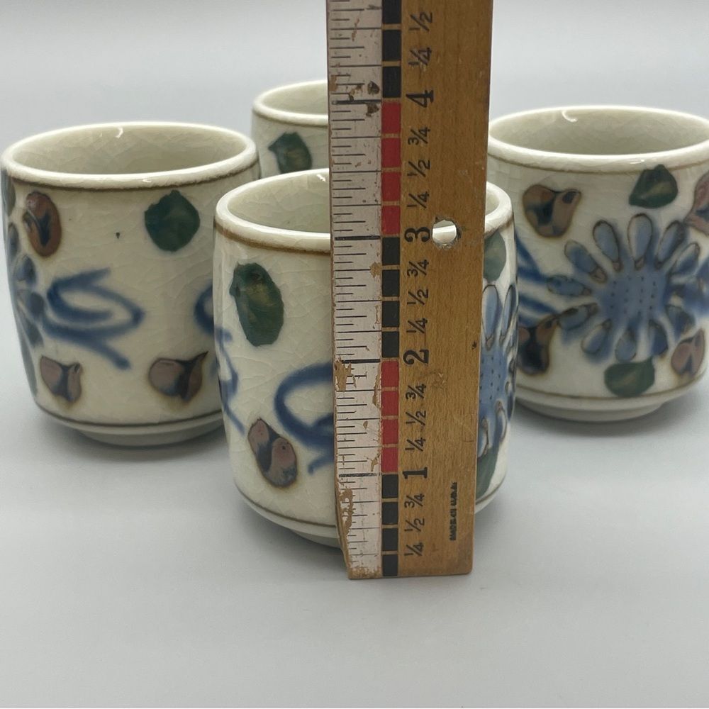 Vintage OTC Otagiri Stoneware Sake Cups Tea Cups Made in Japan - Picture 8 of 9